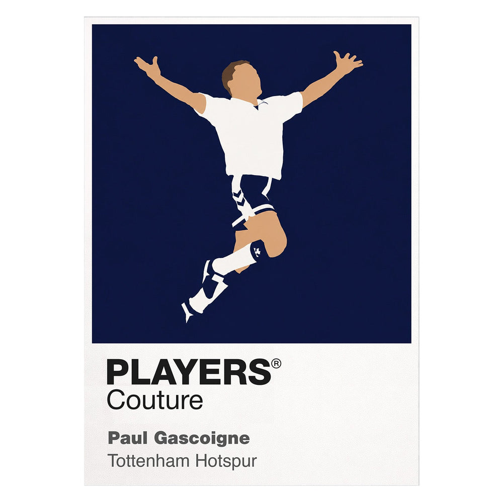 Paul Gascoigne Tottenham Hotspur Icon Frame — White