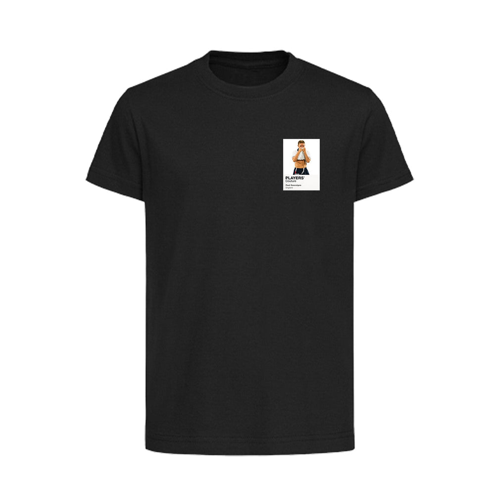 Paul Gascoigne Players Couture Kids Black T-Shirt