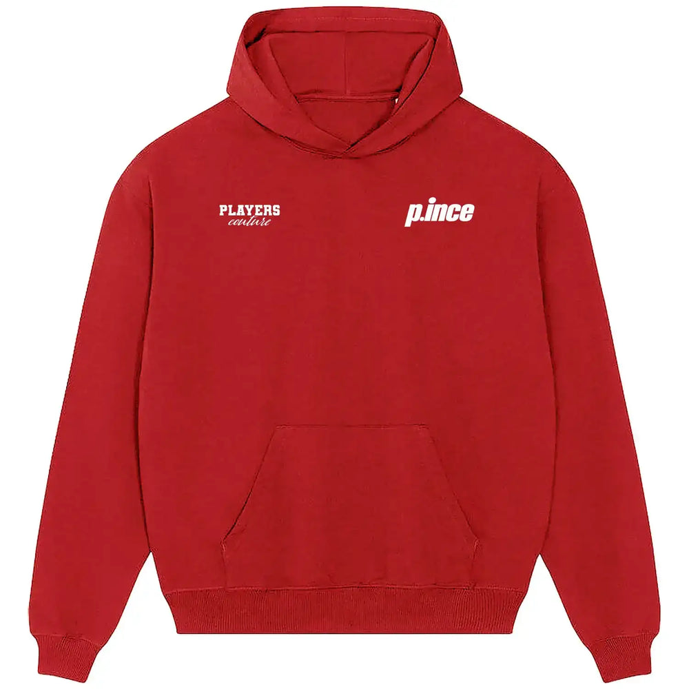 Paul Ince Logo Players Couture Men's Casual Hoodie - Red / S | England, Fashion Collection, Football, Hoodies, Inter Milan, Liverpool, Macclesfield Town, Manchester United, Men's, MIddlesbrough, Swindon Town, Volume 1, West Ham United, Wolves