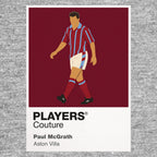 Paul McGrath Aston Villa Icon Frame — Gray
