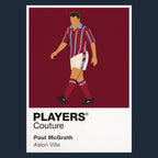 Paul McGrath Aston Villa Icon Frame — Navy