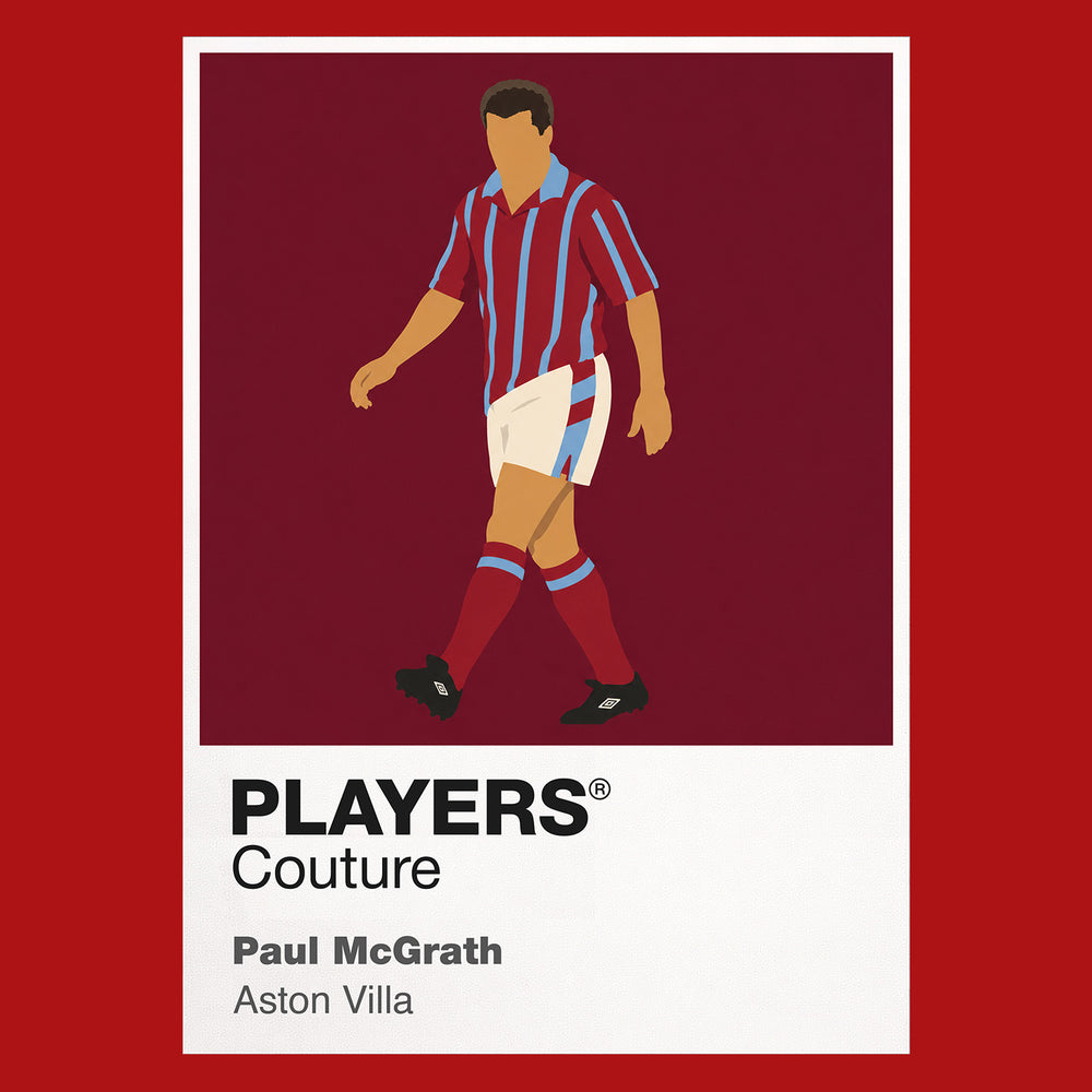 Paul McGrath Aston Villa Icon Frame — Red