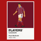 Paul McGrath Aston Villa Icon Frame — Red
