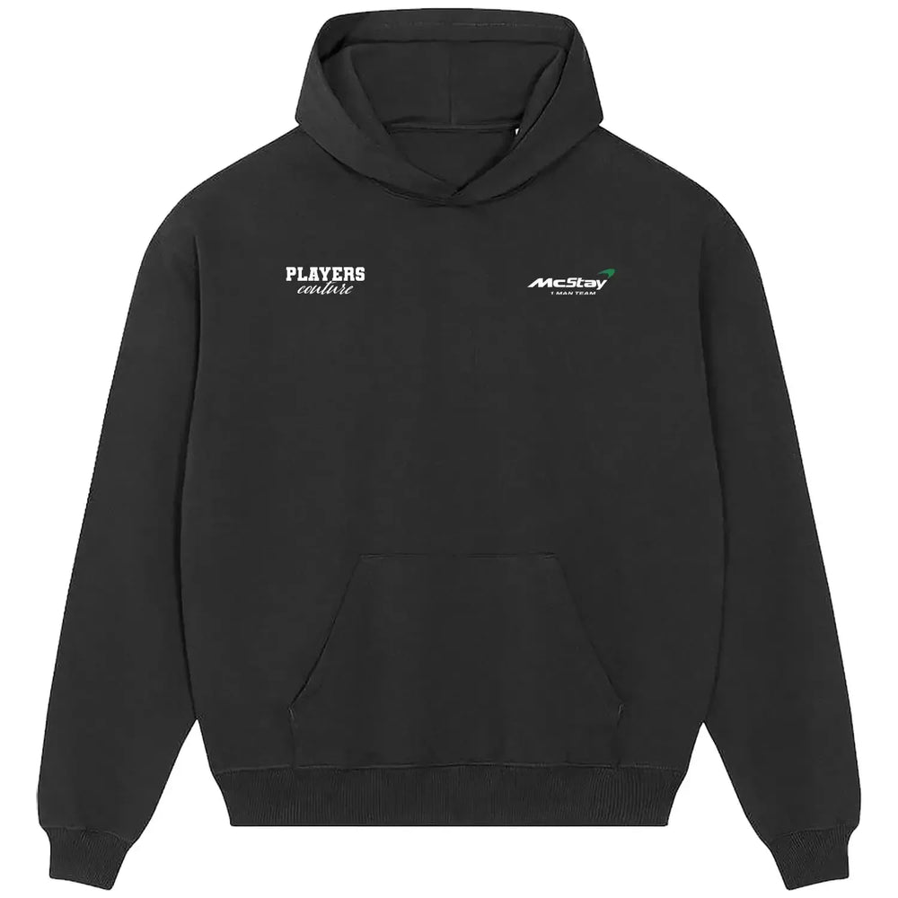 Paul McStay hoodie – black men's hoodie featuring the Paul McStay Players Couture logo