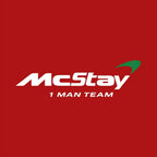 Paul McStay Logo Men's Hoodie – red close-up detail shot of the Paul McStay Players Couture logo design