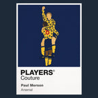 Paul Merson Arsenal Icon Frame Men's Hoodie — Navy Artwork