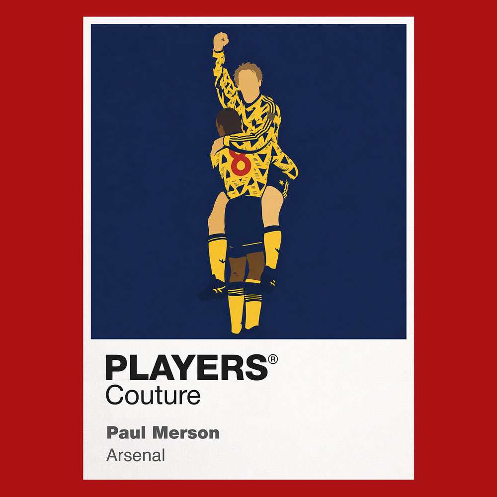 Paul Merson Arsenal Icon Frame — Red