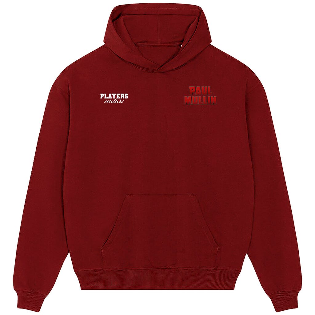 Paul Mullin Logo Players Couture Men's Casual Hoodie Red