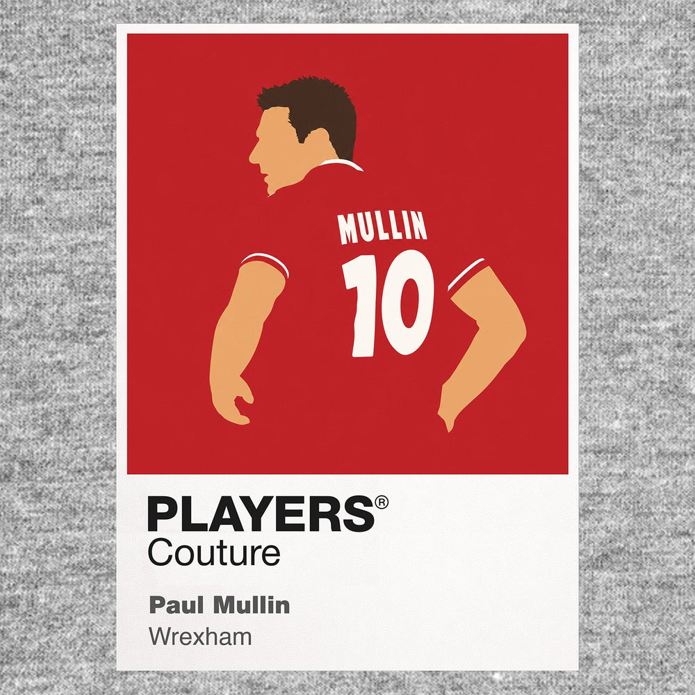 Paul Mullin Wrexham Icon Frame Men's Hoodie — Gray Artwork