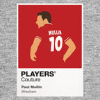 Paul Mullin Wrexham Icon Frame Men's Hoodie — Gray Artwork