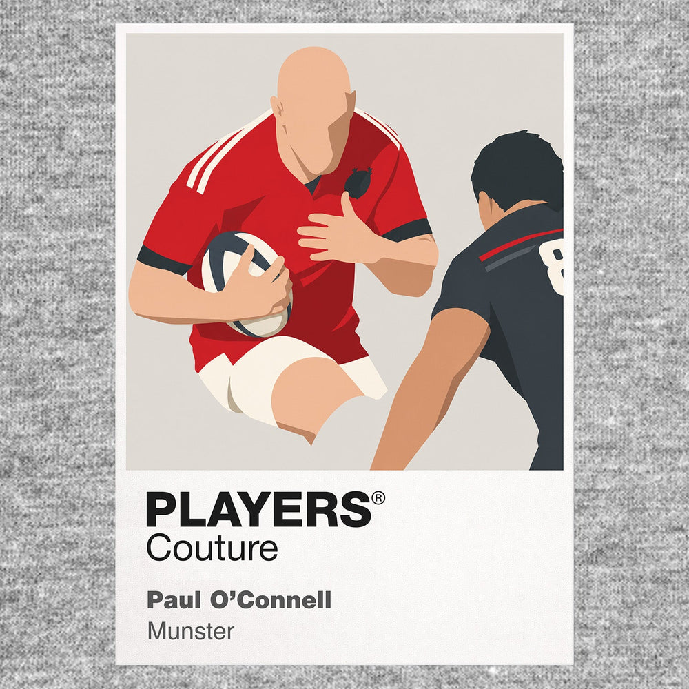 Paul O'Connell Munster Rugby Union Icon Frame Men's T-Shirt – image 7