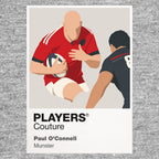 Paul O'Connell Munster Rugby Union Icon Frame Men's Hoodie – image 6