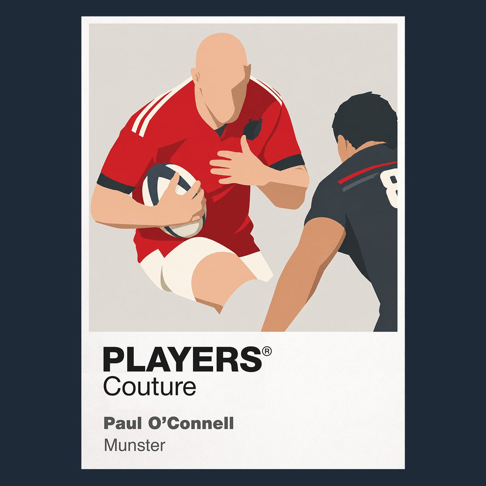 Paul O'Connell Munster Rugby Union Icon Frame Men's T-Shirt – image 8