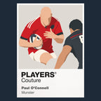Paul O'Connell Munster Rugby Union Icon Frame Men's Hoodie – image 1
