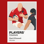 Paul O'Connell Munster Rugby Union Icon Frame Men's Hoodie – image 7