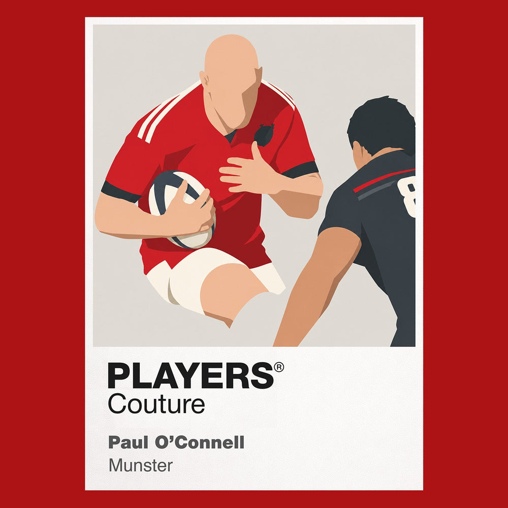 Paul O'Connell Munster Rugby Union Icon Frame Men's T-Shirt – image 10