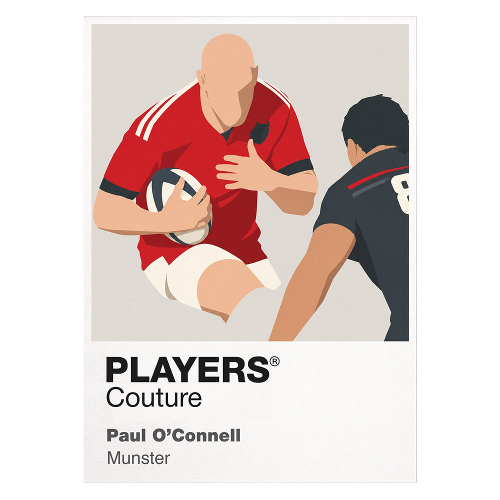Paul O'Connell Munster Rugby Union Icon Frame Men's Hoodie – image 8