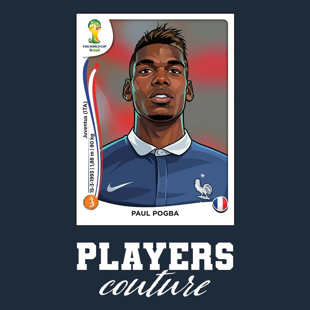 Paul Pogba World Cup Sticker Kids Hoodie – paul pogba navy Players Couture design