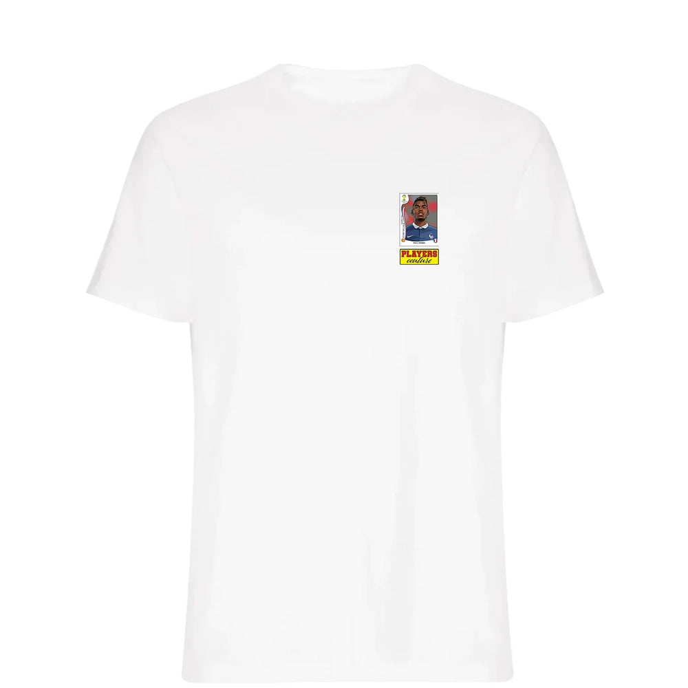 Paul Pogba World Cup t-shirt – white men's t-shirt featuring the Paul Pogba World Cup Players Couture logo