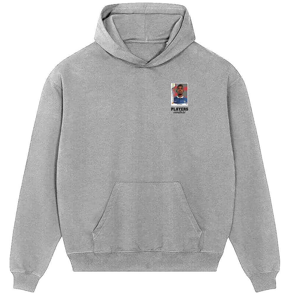 Paul Pogba World Cup Sticker Men's Hoodie – paul pogba sticker mens grey hoodie Players Couture design
