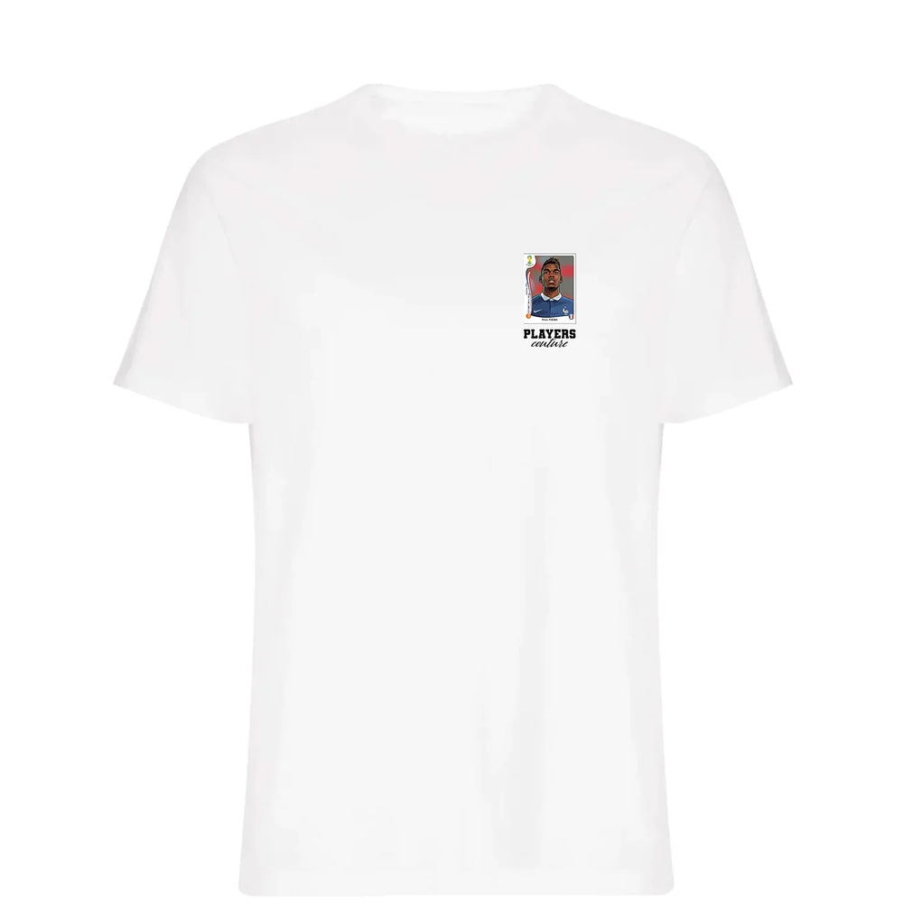 Paul Pogba World Cup t-shirt – white men's t-shirt featuring the Paul Pogba World Cup Players Couture logo
