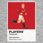 Paul Scholes Manchester United Icon Frame Kids T-Shirt — Gray Artwork