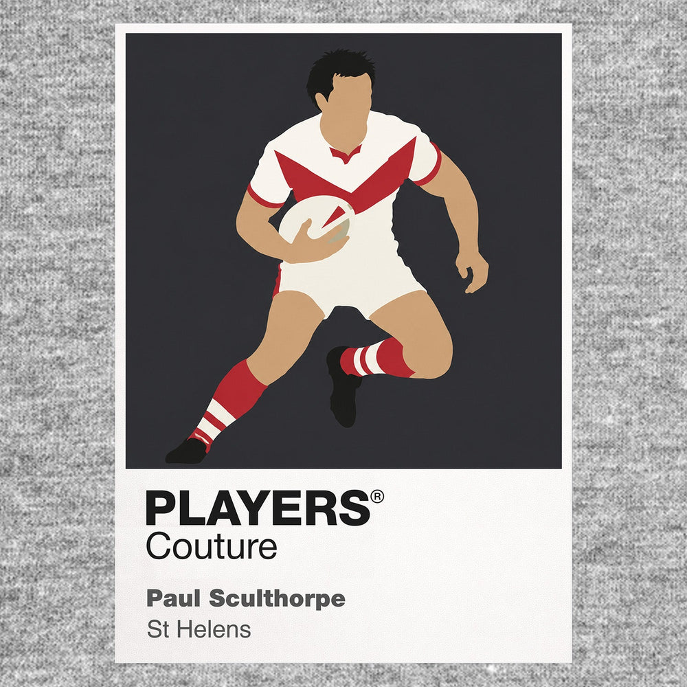 Paul Sculthorpe St Helens rugby league T-shirt grey