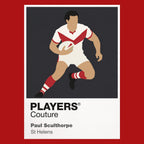 Paul Sculthorpe St Helens rugby league T-shirt red