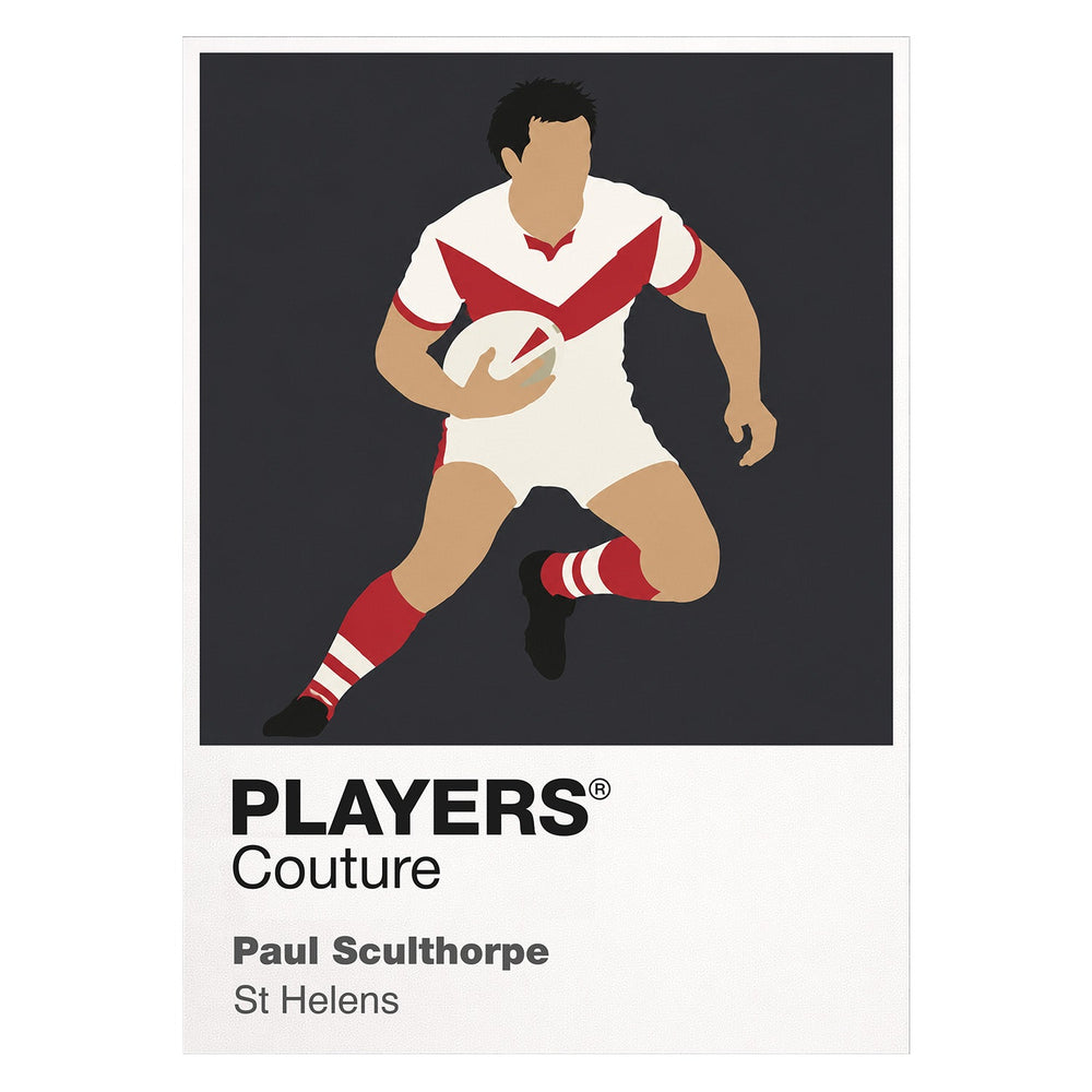 Paul Sculthorpe St Helens rugby league T-shirt white