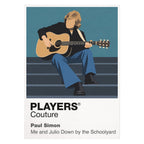 Paul Simon Paul Simon's understated guitarist-songwriter silhouette across six decades Icon Frame artwork on white
