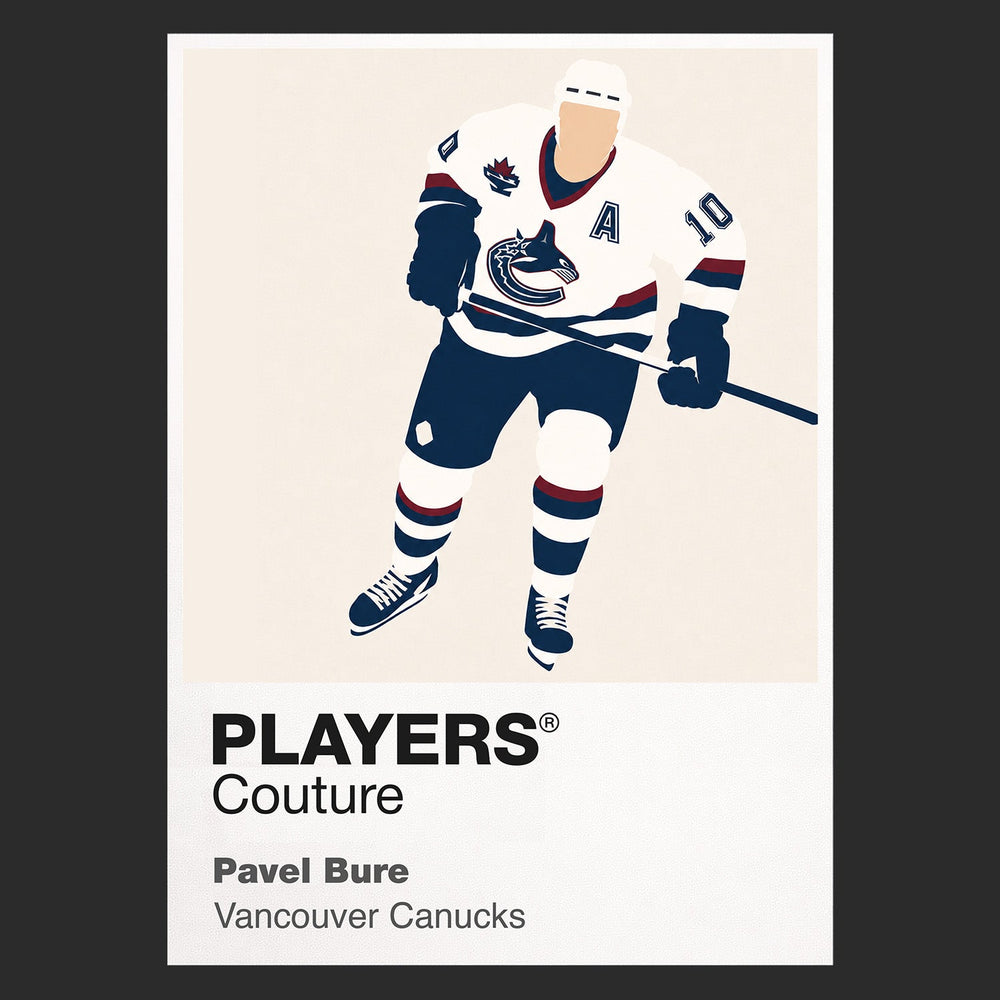 Pavel Bure Canucks Ice Hockey Icon Frame Men's T-Shirt – image 9