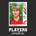 Pavel Nedved World Cup Sticker Kids Hoodie – pavel nedved black Players Couture design