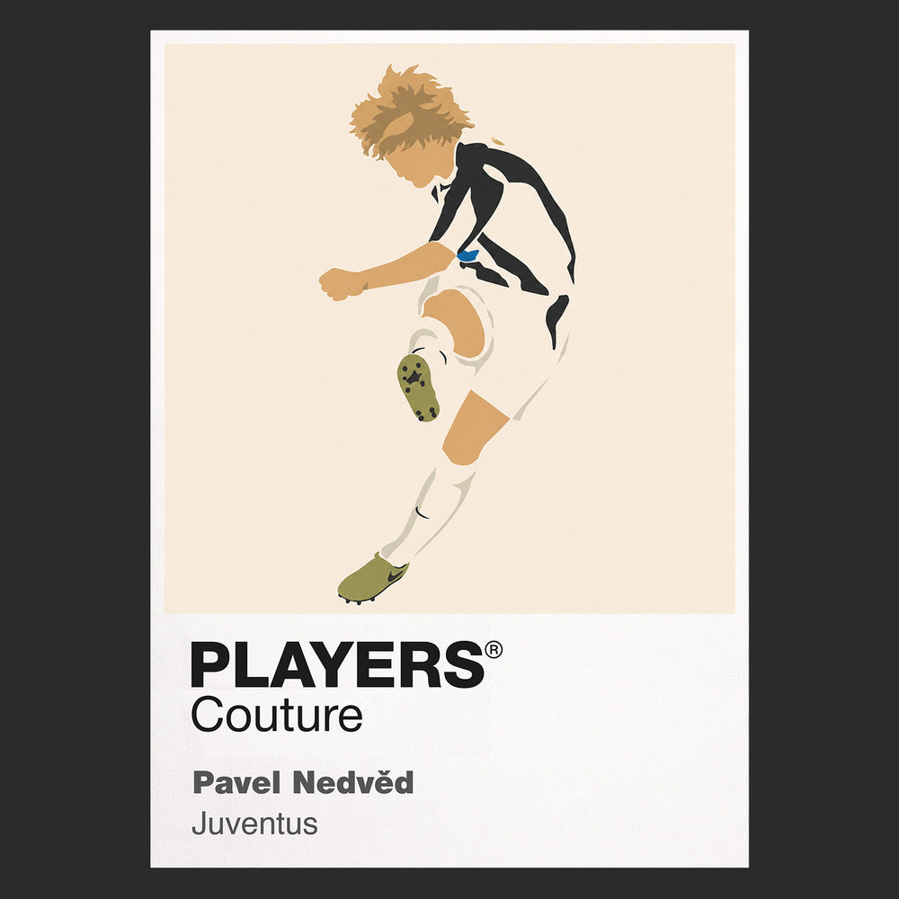 Pavel Nedved Juventus Icon Frame — Black