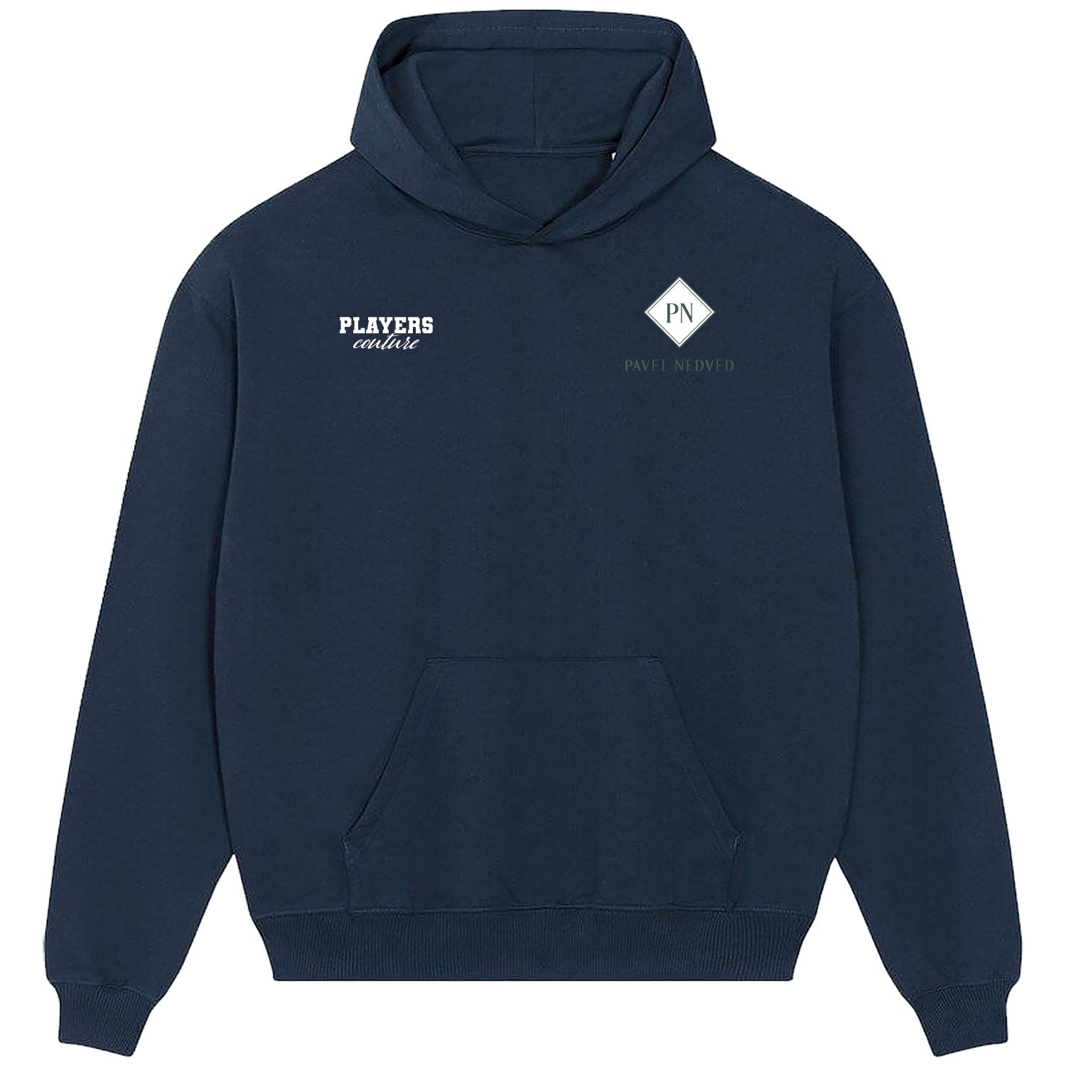 Pavel Nedved Logo Players Couture Men's Casual Hoodie Navy