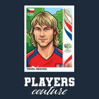 Pavel Nedved World Cup Sticker Kids T-Shirt – pavel nedved navy Players Couture design