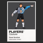 Pavel Srníček Newcastle United Icon Frame artwork in black
