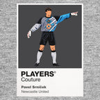 Pavel Srníček Newcastle United Icon Frame artwork in grey