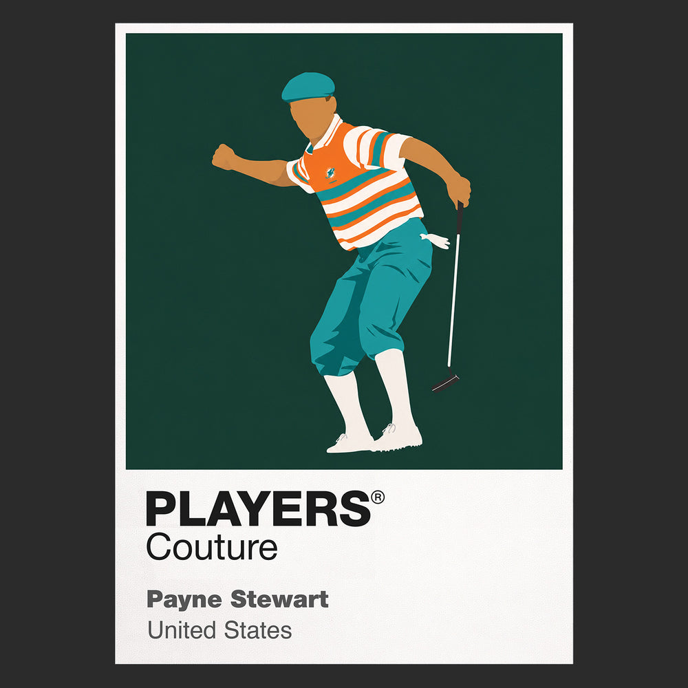 Payne Stewart Miami Dolphins Golf Icon Frame Men's Hoodie