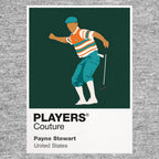 Payne Stewart Miami Dolphins Golf Icon Frame Men's Polo Shirt in Gray - Players Couture Fan Fashion