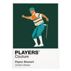 Payne Stewart Miami Dolphins Golf Icon Frame Men's Hoodie