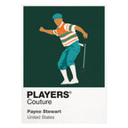 Payne Stewart Miami Dolphins Golf Icon Frame Men's Polo Shirt in White - Players Couture Streetwear