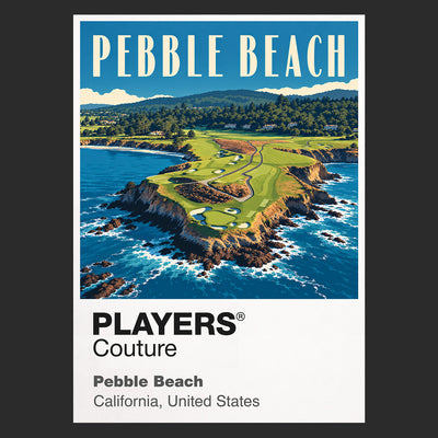Polo pour homme Pebble Beach Golf Icon Frame