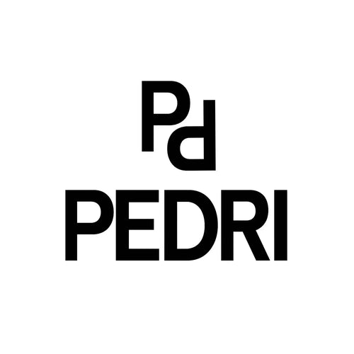 Pedri Logo Men's T-Shirt – white close-up detail shot of the Pedri Players Couture logo design