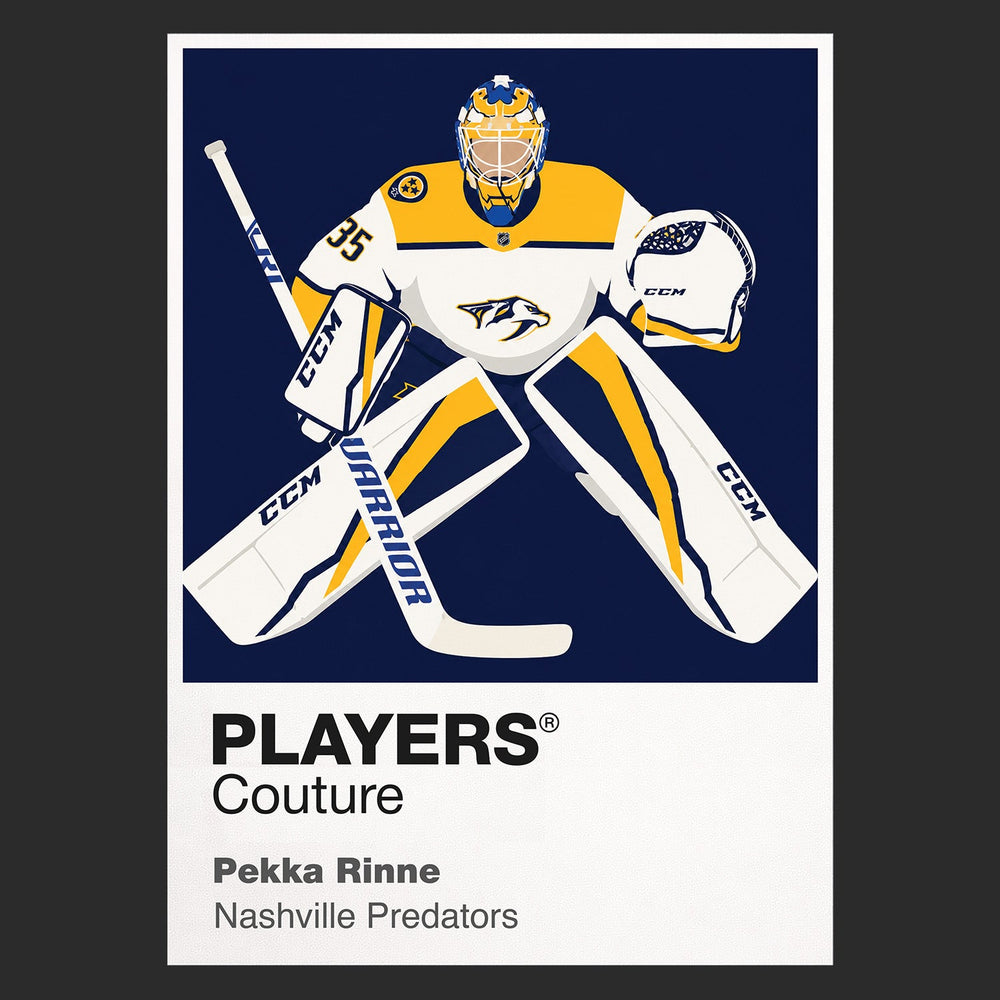 Pekka Rinne Nashville Predators black Icon Frame artwork detail