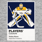 Pekka Rinne Nashville Predators grey Icon Frame artwork detail