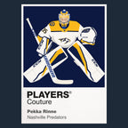 Pekka Rinne Nashville Predators navy Icon Frame artwork detail