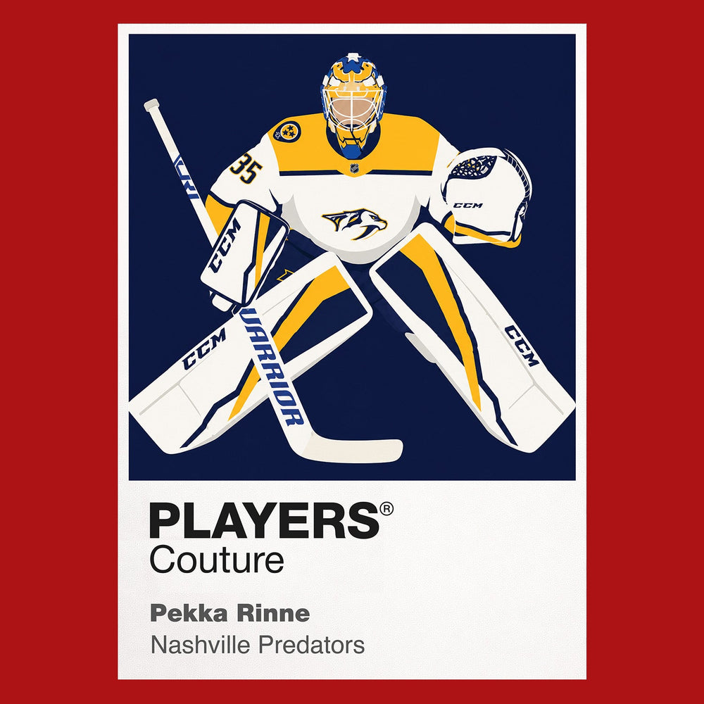 Pekka Rinne Nashville Predators red Icon Frame artwork detail