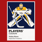 Pekka Rinne Nashville Predators red Icon Frame artwork detail