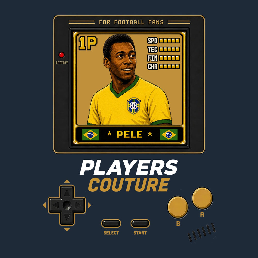 Pele 1P 8-Bit hoodie retro gaming design by Players Couture