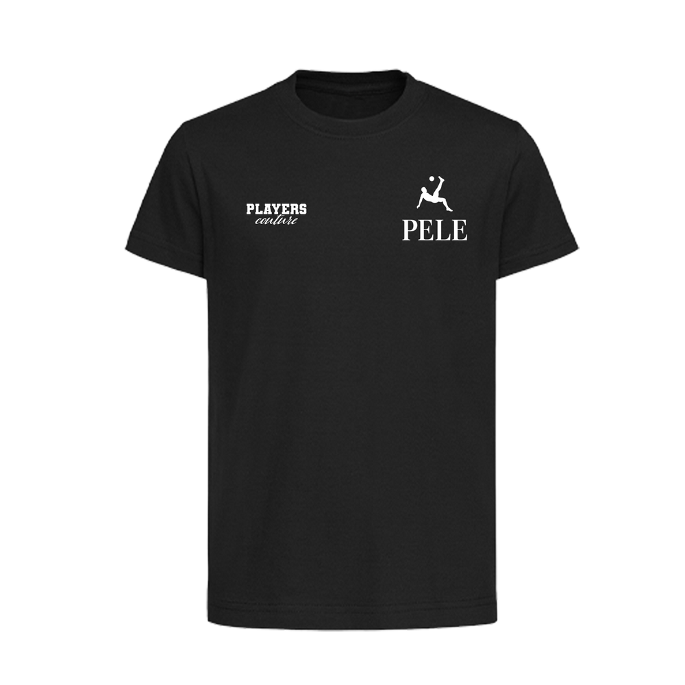 Pele Logo Players Couture Kids T-Shirt Black
